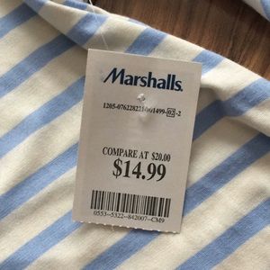 Green Envelope Tops - ✨NWT✨Green Envelope Blue&White Stripe Bell Sleeve✨ Green Envelope Tops - ✨NWT✨Green Envelope Blue&White Stripe Bell Sleeve✨